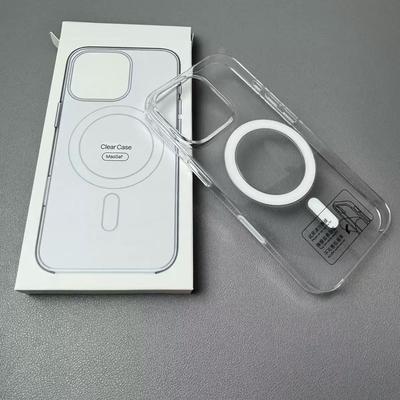 Оригинальный анимационный магнитный чехол для iPhone 16 15 14 13 12 Pro Max Прозрачные жесткие ПК-чехлы для беспроводной зарядки Magsafe