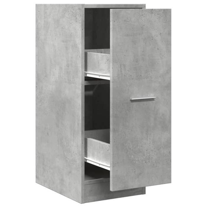 VidaXL Armoire d'apothicaire gris béton 30x41x77,5cm bois d'ingénierie, coffre d'apothicaire, meuble d'apothicaire, coffre à 855154
