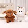 Schnauzer Husky Corgi Plush Puppy Dolls Dog Stuffed Keychain Backpack Dog Plush Pendant  Kids Toy