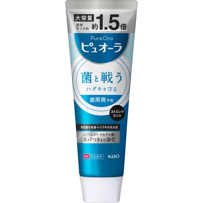 Puora Medicated Strong Mint большой размер стоячий тюбик 170 г (Квази-лекарство) Зубная паста для профилактики кариеса. Нанесите необходимое количество на зубную щетку, очистите