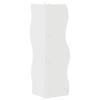 Corner Shelf High Gloss White 34 x 33 x 102 cm Engineered Wood
