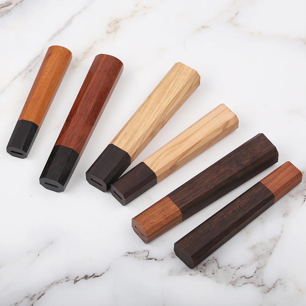 1 шт. Японская классическая восьмиугольная рукоять для ножа для DIY Полуфабрикат Ручная работа Дамасская сталь Материал для ножа Рукоять для кухонного ножа