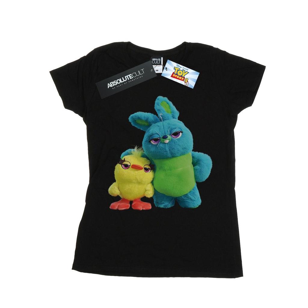 Disney Womens/Ladies Toy Story 4 Ducky And Bunny Cotton T-Shirt