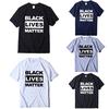 Стильная черная футболка 'Black Lives Matter' против расизма для унисекс, повседневная и удобная