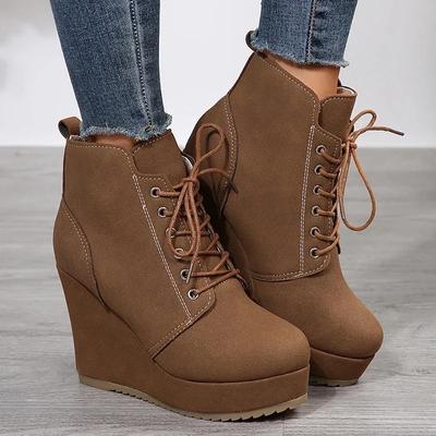 Модные европейские и американские короткие сапоги на каблуке Poe, женские, осень 2024, новые туфли на высоком каблуке, темпераментные женские туфли, сапоги на платформе, Zapatos