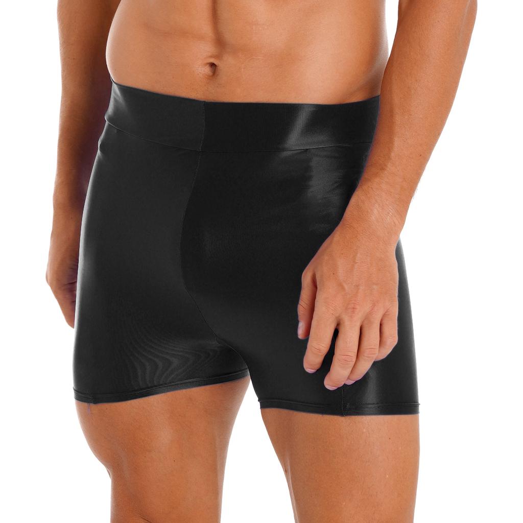 Мужские глянцевые шорты для плавания, купальники, короткие леггинсы для занятий спортом, йогой, серфингом