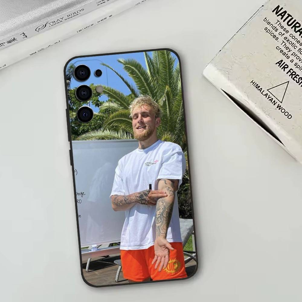 Jake Paul Phone Case For Samsung S25,S24,S21,S22,S23,S30,Ultra,S20,Plus,Fe,Soft Silicone Black Cover