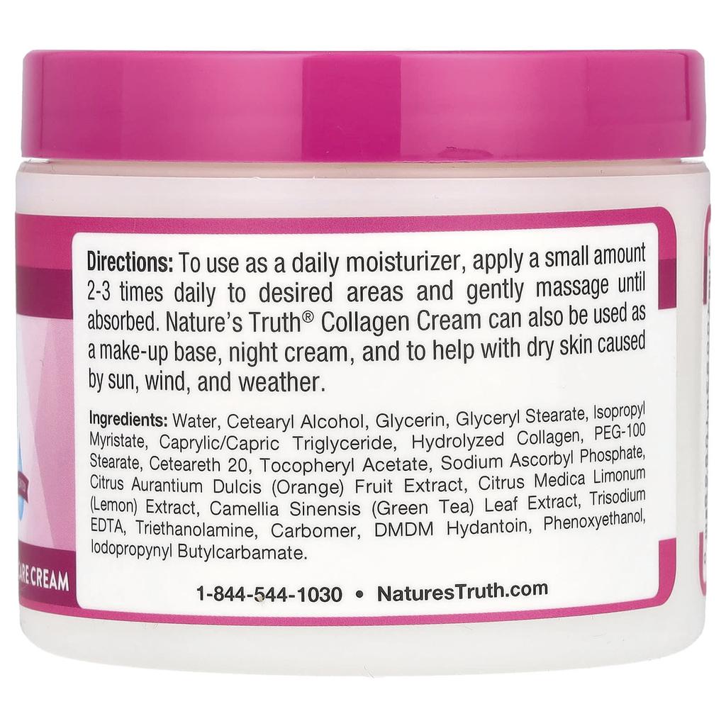 Nature's Truth Collagen Cream, Unscented, 113G(4Oz)