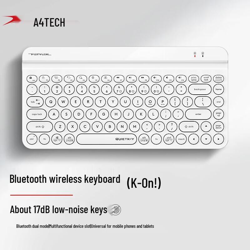 Беспроводная Bluetooth тихая мини-клавиатура A4Tech FBK30 с 86 клавишами