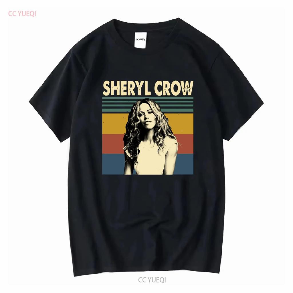 Sheryl Crow American Musician Vintage Retro T Shirt vintage Washed Stretched Casual Comfortable Slightly Soft fashion graphic