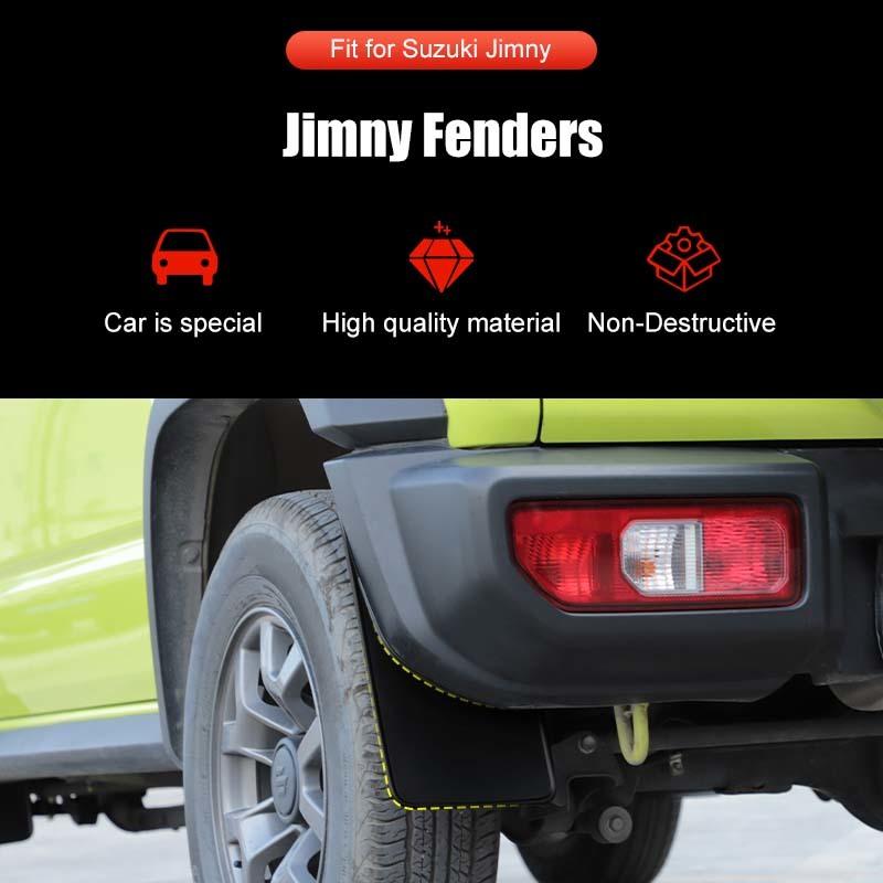 Car Mud Flaps Splash Guards Mudguards Mudflaps Accessory Fit For Suzuki Jimny 2019 Up ABS Exterior Accessories