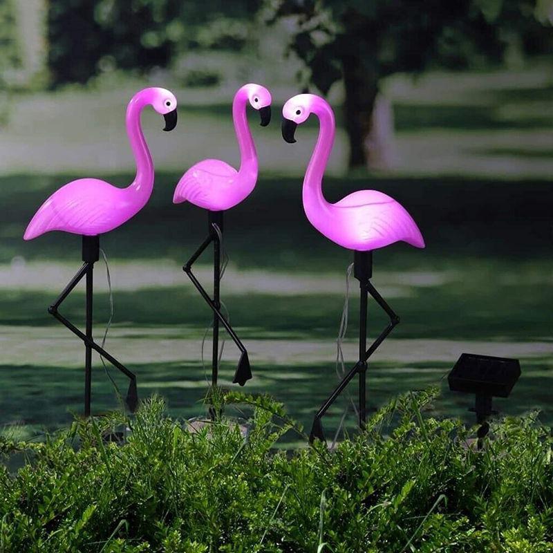 Solar Flamingo LED Ground Light - Outdoor Landscape and Lawn Decoration