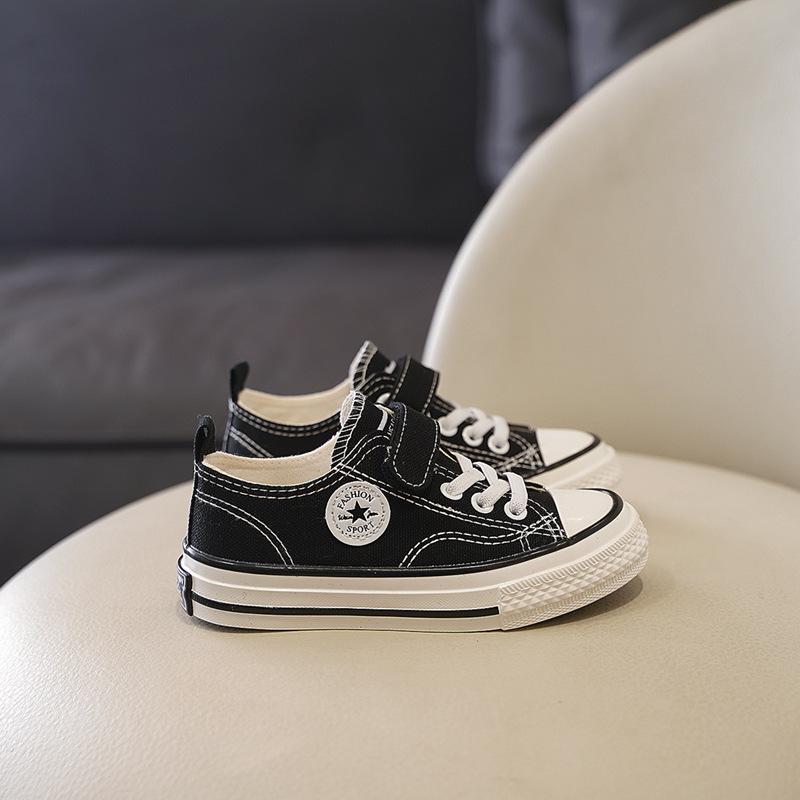 Children's shoes, boys' canvas shoes, new spring/autumn styles, girls' white sneakers, versatile casual shoes, medium and large sizes for older