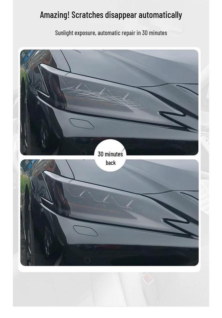 Lexus LX570 Headlight Film – Transparent Smoked Light-Control Protective Film