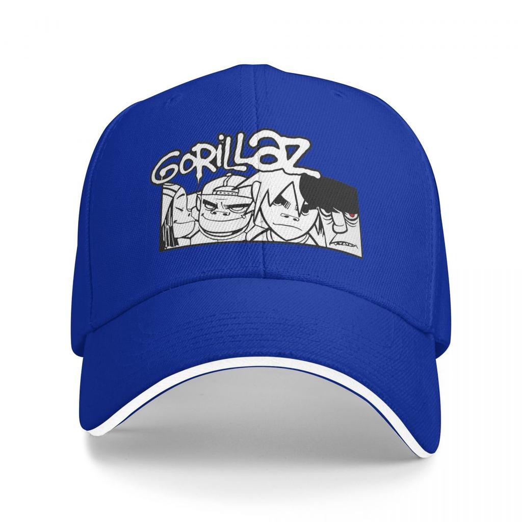 Gorillaz Панк-рок группа Бейсболки Snapback Кепки-бейсболки Дышащие Повседневные Кепки для улицы Унисекс