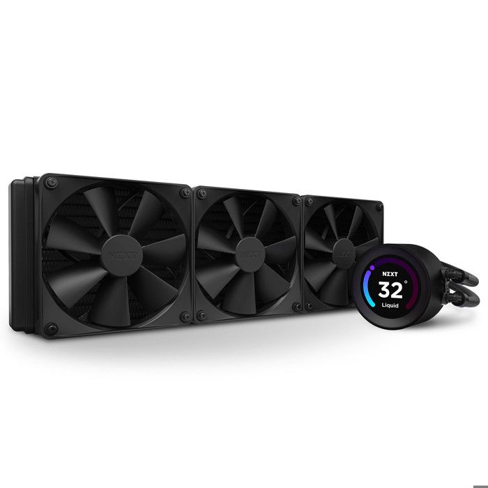 Refroidisseur AIO - NZXT - Kraken Elite 360 - 360 Mm - Écran LCD 2,36 Pouces - 3 Ventilateurs F120P
