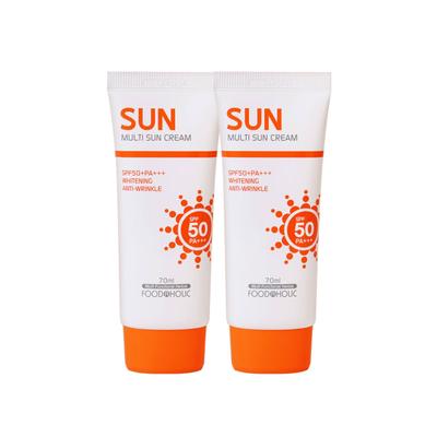 (1 + 1) Мульти солнцезащитный крем 70 мл SPF50 PA+++ / Не выбеливающий смешанный солнцезащитный крем