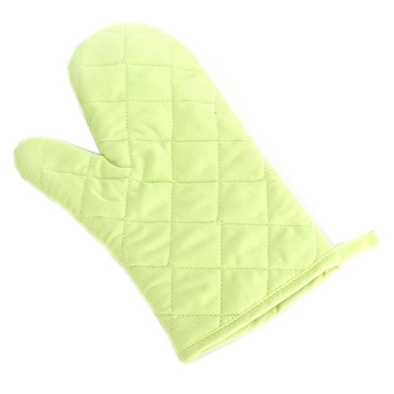 Home Living Professional Solid Hot Insulation High-temperature Thick Oven Mitts 1PC Cotton Kitchen Supplies Microwave Oven Gloves