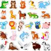 26 Pieces of Animal Magnetic Stickers - Large Area Full Back Design, Durable PVC Magnetic Stickers