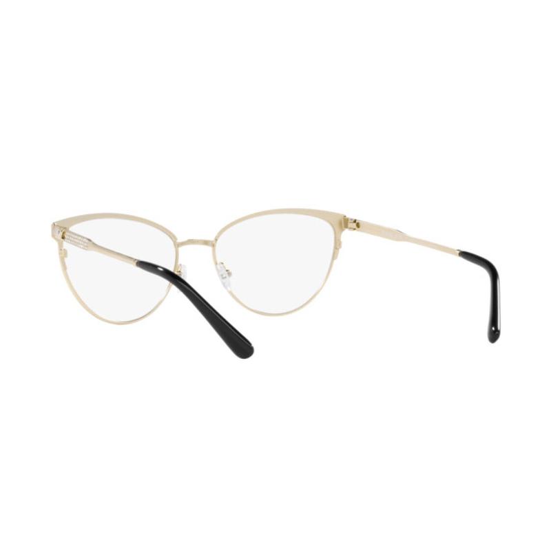 MICHAEL KORS Solid color decoration metal cat eye optical frame women's gold