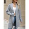 Women's Autumn and Winter Cardigan Casual Loose Lapel Long Sweater