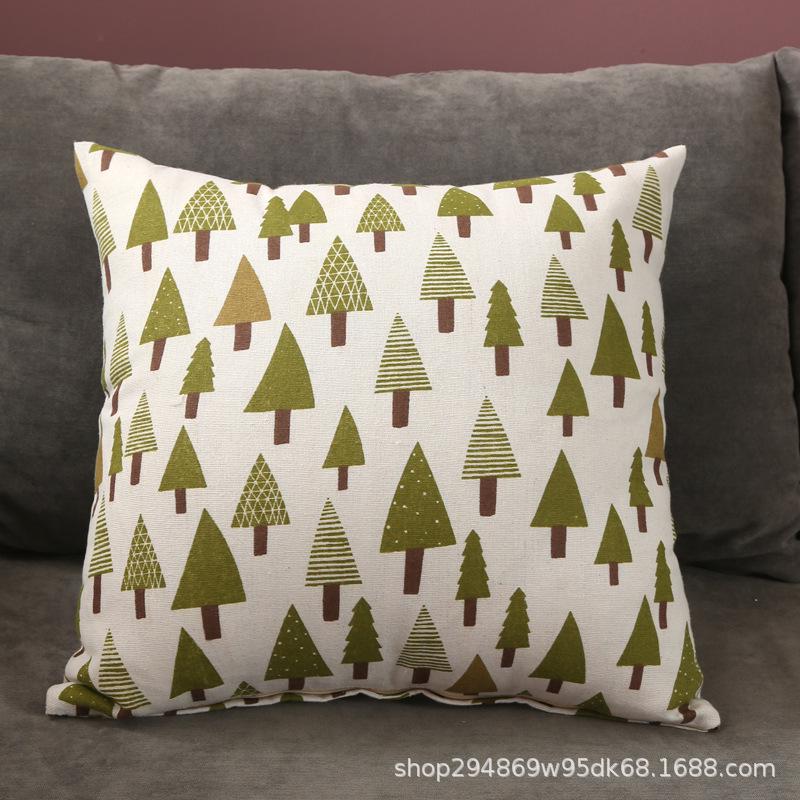 Льняная наволочка в скандинавском стиле с логотипом для дома и дивана