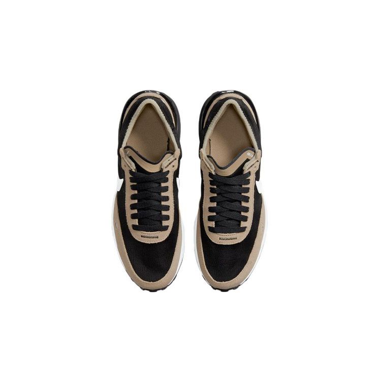 Nike Waffle One Спортивная мода Универсальная Амортизирующая Прочная Дышащая Низкий верх Повседневная обувь Детские кроссовки Черный Коричневый DC0481-007