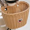 Front Bicycle Basket, Handlebar Cargo Convenient, Bike Decoration Woven for Electric