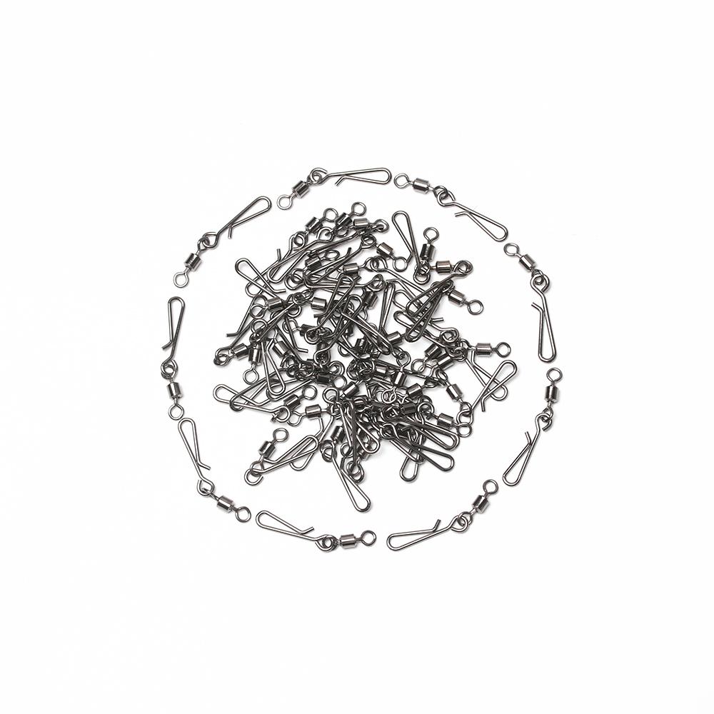 Сверхпрочный шариковый рыболовный вертлюг из нержавеющей стали с застежкой и штифтом