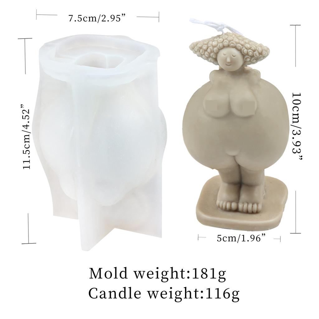 3D Форма женского тела Форма для свечей Поза йоги для мыла ручной работы Эпоксидная смола полимерная глина DIY Ароматизированный гипс Эпоксидная смола