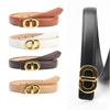Women's Versatile Fashion Leather Belt with Alloy Buckle for Dresses, Suits, and Pants
