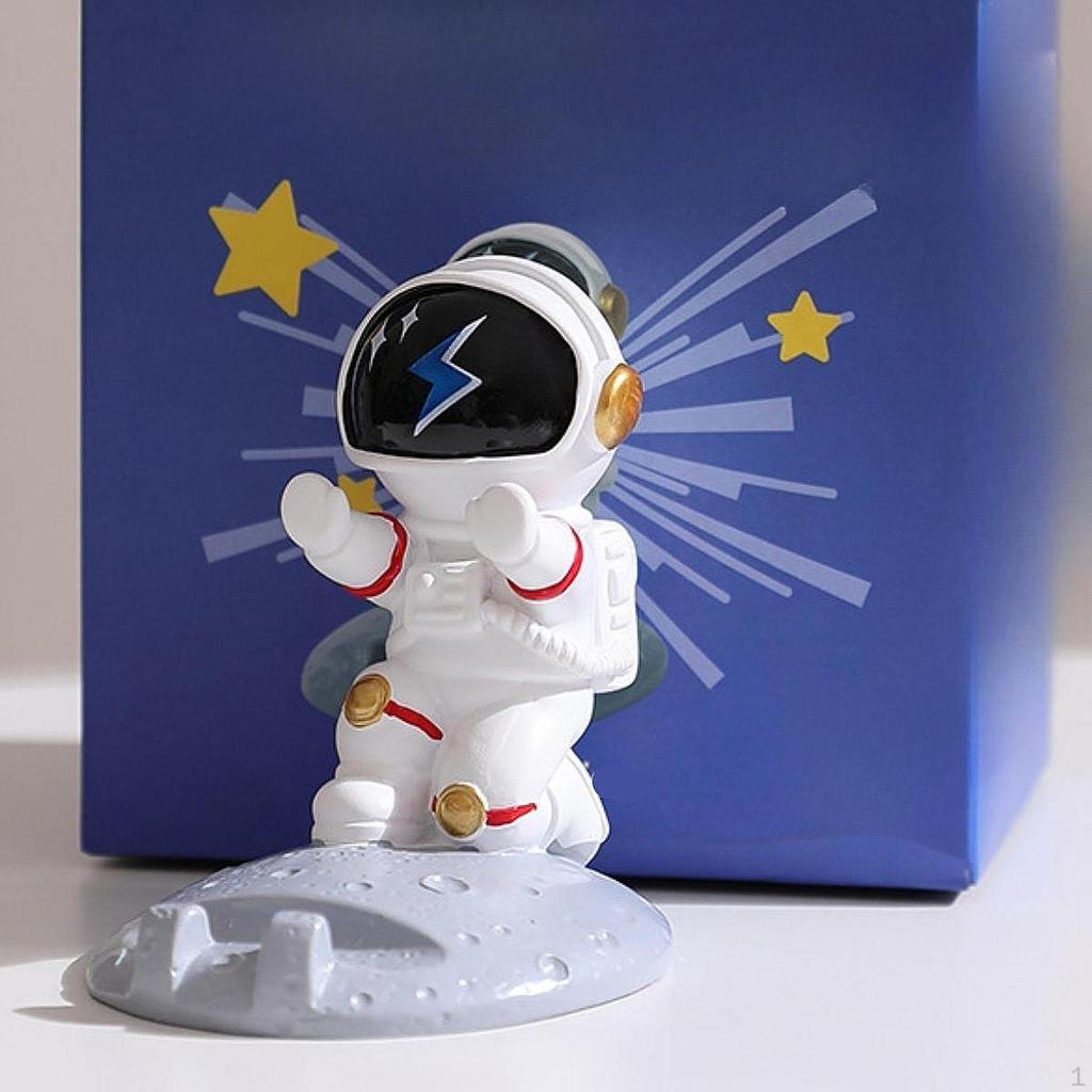Подставка для телефона в виде астронавта, подарок на день рождения, поделки из смолы, прекрасная статуэтка, стол