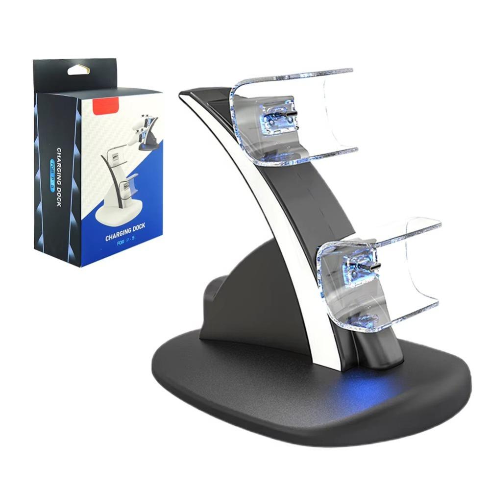 Беспроводная зарядная база для джойстиков Type-C, подставка для двух контроллеров для Sony Playstation 5