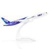 QIYUMOKE 1/400 Модель самолета ANA Boeing 787, 15,5 см, Литой сплав, Готовая модель самолета с пластиковой подставкой, Настольное украшение, Креативное
