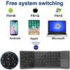 Портативная складная мини-клавиатура Bluetooth с тачпадом для Windows Android IOS Планшета iPad Телефона