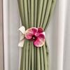 Flower Shape Curtain Buckles No Punching Curtain Strap Modern Curtain Hanging Rope  Home Decoration