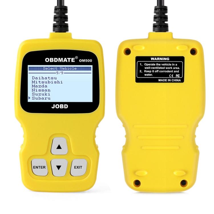 Считыватель кодов OBDMATE OM500 OBDII / EOBD / JOBD(желтый)