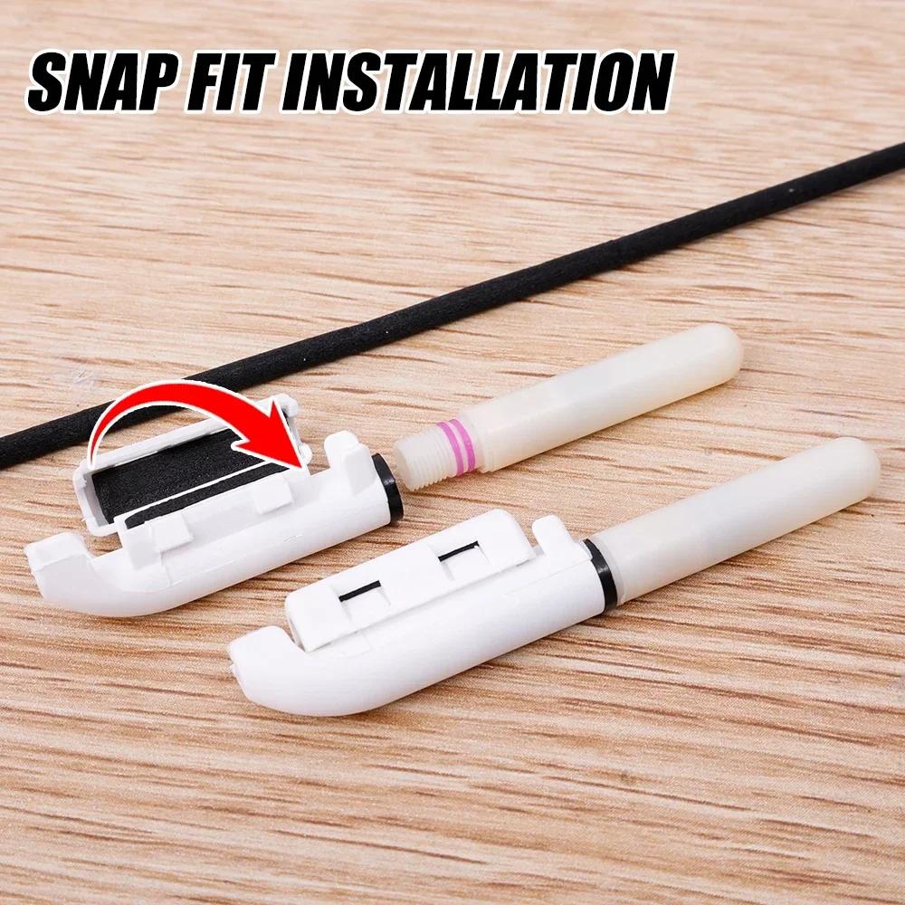 10Pcs Night Fishing Rod Tip Lights with 10Pcs CR425 Batteries LED Glow Stick Bite Alarm Indicator Light for 1.8-2.7mm Rod Tip
