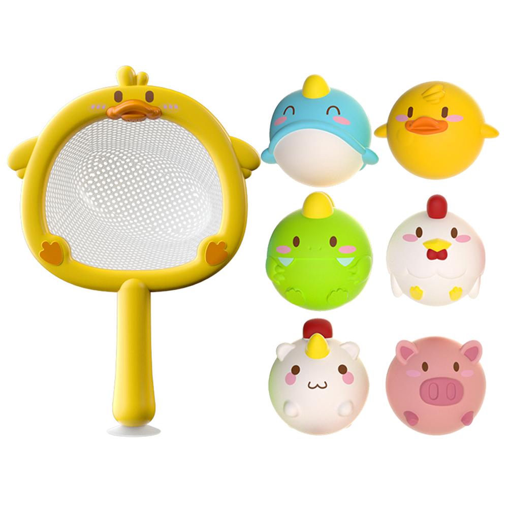 Милые Животные Игрушка для Ванны Светящаяся LED Игрушки Плавающие Водные Мягкий Резиновый Поплавок Индукционная Светящаяся Утка для Детей Игры Забавные Подарки