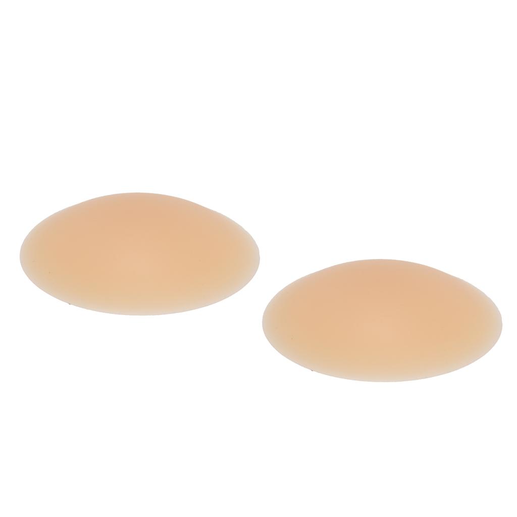 Reusable Adhesive Silicone Pasties Round Bra Paste Safe Adhesive Nippleless CoverSkin Tone M=8cm