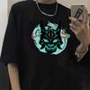 Cartoon Genshin Impact T Shirt Men Kawaii Hu Tao Graphic Tees Xiao Genshin T-shirt Unisex Hip Hop Tops Harajuku Tshirt Male