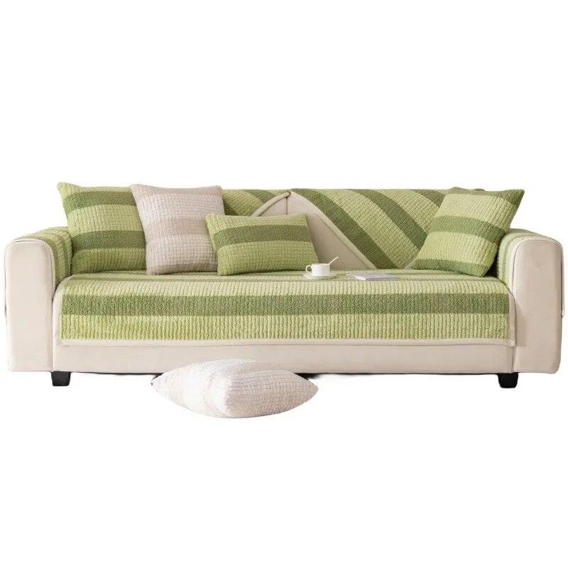 Зимняя утолщенная плюшевая подушка для дивана в виде кролика, современный легкий роскошный чехол для дивана, противоскользящая подушка для дивана