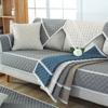 Non-slip Sofa Cushion Fabric Seat Cushion Suitable for All Seasons Solid Color Burlap Modern Simple Sofa Towel Cover