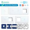 BSEED Wifi Умные сенсорные выключатели 1/2/3 клавиши Функциональные компоненты Совместимы с приложением Tuya Smart Life EU Розетка Стеклянные передние панели Запасные части