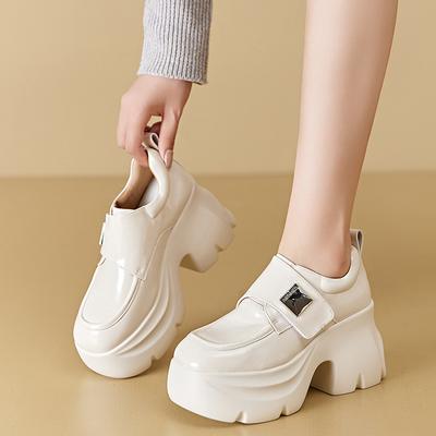 Новые кожаные туфли Мэри Джейн с каблуком 9 см, дизайнерские туфли на мягкой подошве, повседневные женские туфли, женские туфли из лакированной кожи