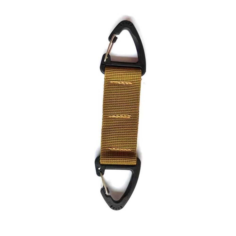 Rotatable Camping Carabiner Double-headed Webbing Belt Buckle Backpack Key Hook Backpack