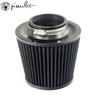 Воздушный фильтр универсальный 76 мм для нагнетателя черный 3-дюймовый холодный воздухозаборник фильтр с высоким расходом аксессуары автомобильные воздухозаборники детали