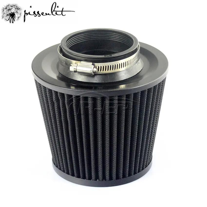 Воздушный фильтр универсальный 76 мм для нагнетателя черный 3-дюймовый холодный воздухозаборник фильтр с высоким расходом аксессуары автомобильные воздухозаборники детали