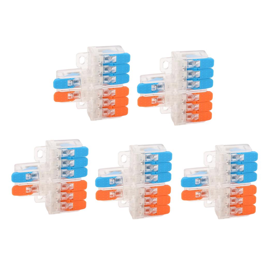 5 шт. 2 в 6 выходов Проводной соединитель Медный контакт 0,5 до 6 мм² Соединитель для проводников для моторного оборудования 41 А 450 В