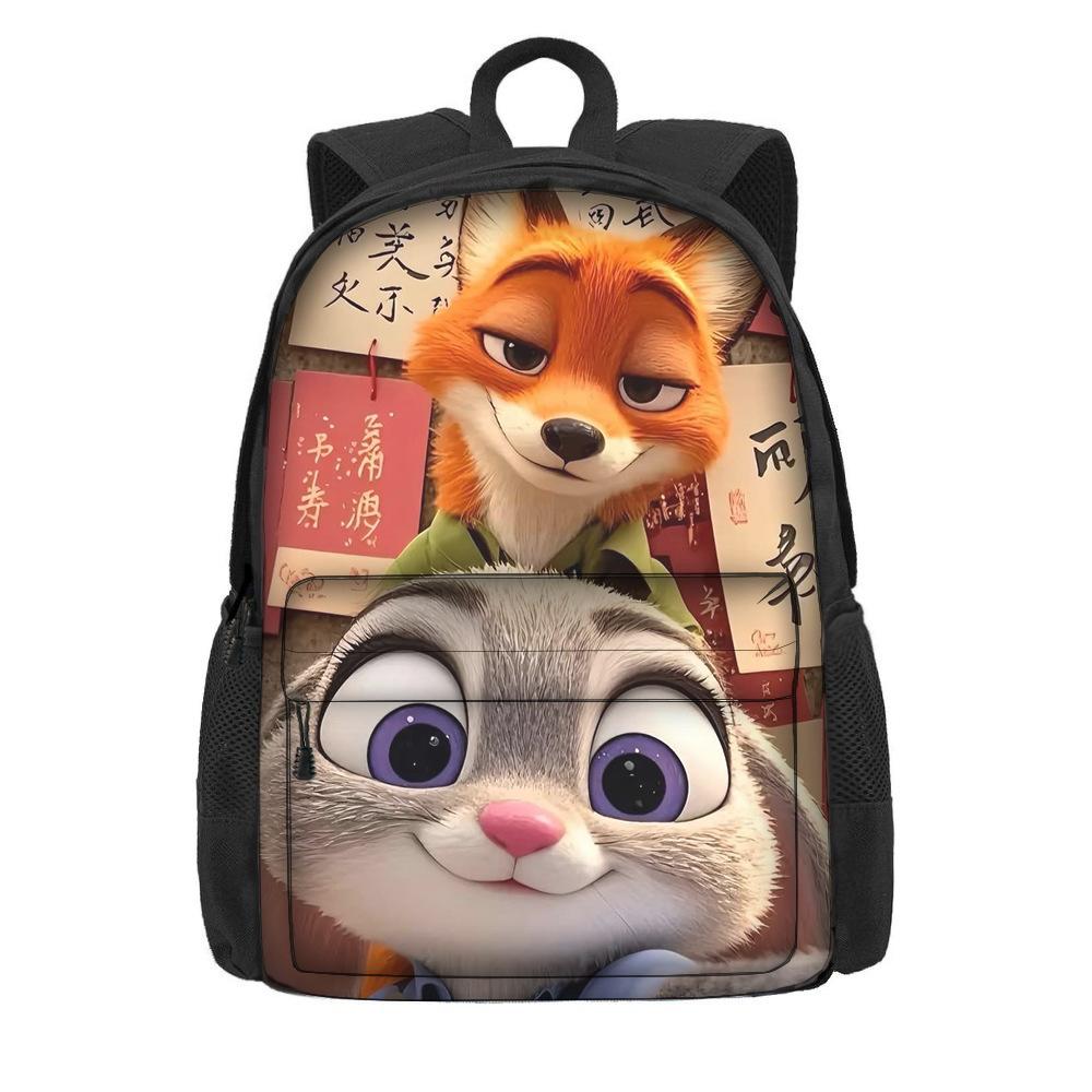 Мультяшный рюкзак на тему «Зверополис 2» для учеников начальной школы, большая вместимость, легкий рюкзак на два плеча